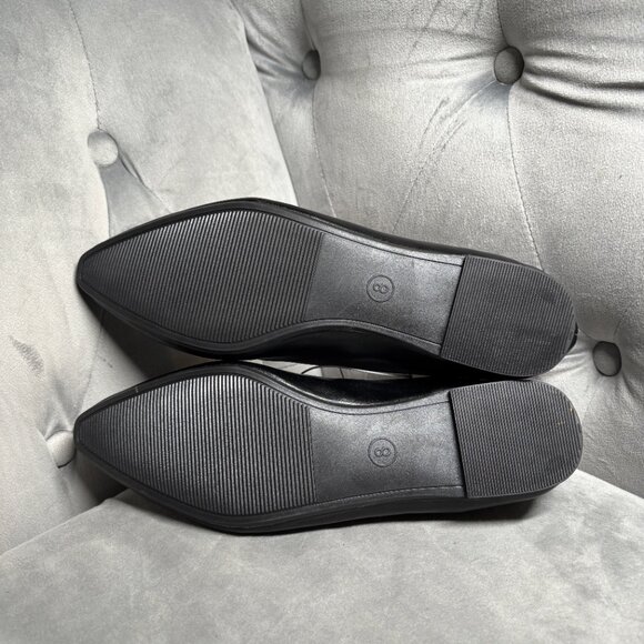 NWT A New Day Black Faux Leather Loafers with Memory Foam – Women’s Size 8 - Picture 7 of 7